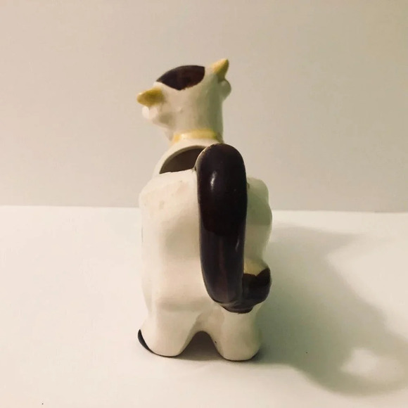 Vintage Ceramic Cow Creamer made  in Japan 5 Inch Tall Floral - Picture 5 of 14